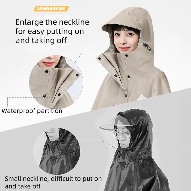 Raincoat Poncho For Men Women Thickening Kapote Rain Coat Makapal