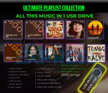 USB Flash Drive 2500 Music Old & New Songs
