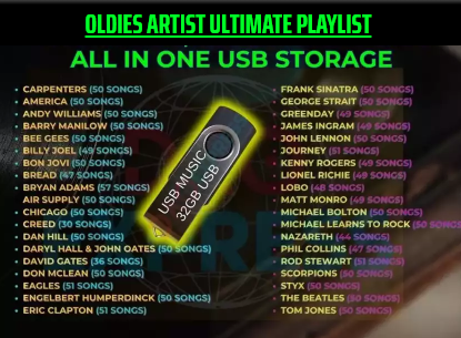 USB Flash Drive 2500 Music Old & New Songs