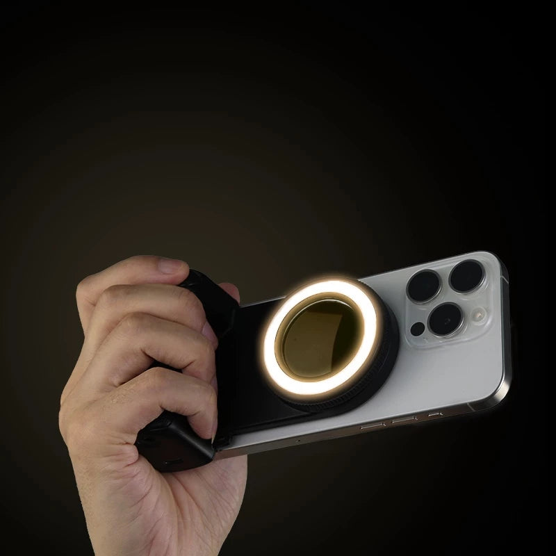 Wireless Mobile Phone Smart Magnetic Camera Handle with Fill Light