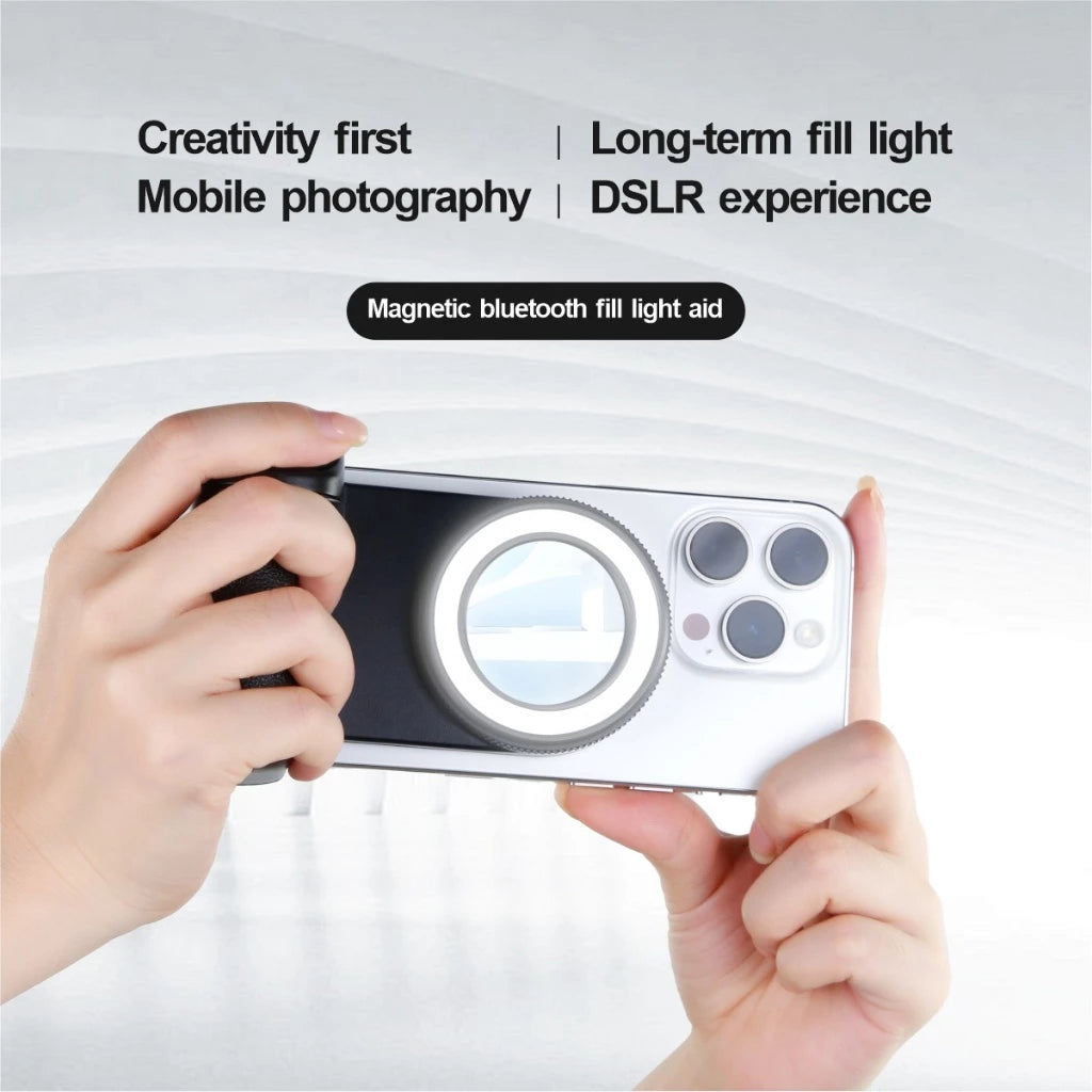 Wireless Mobile Phone Smart Magnetic Camera Handle with Fill Light