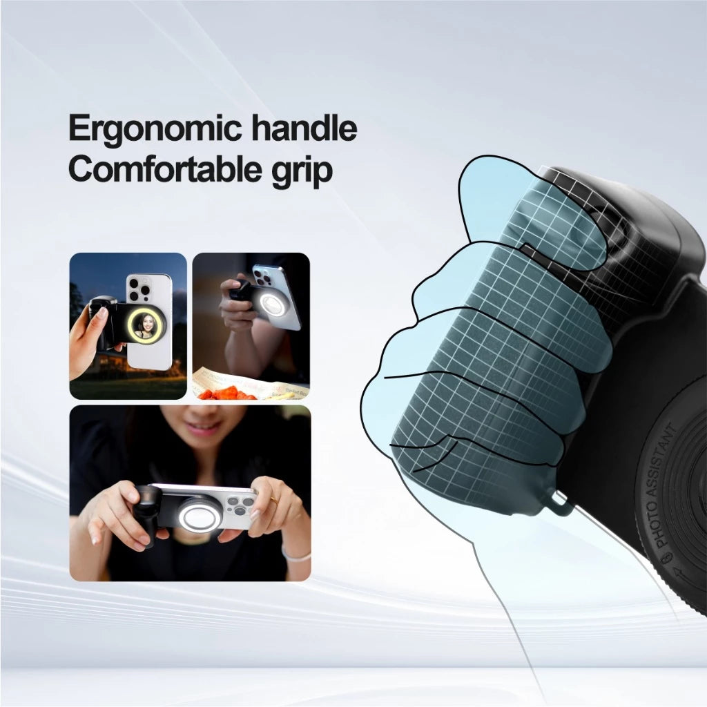 Wireless Mobile Phone Smart Magnetic Camera Handle with Fill Light