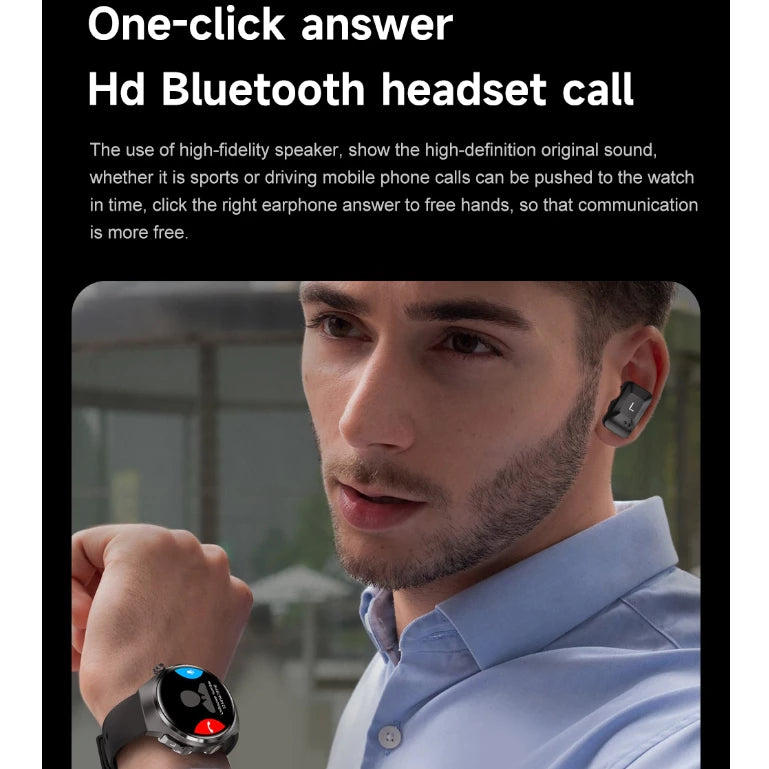 2 IN 1 - T92 Bluetooth Smart Watch TWS Headphones