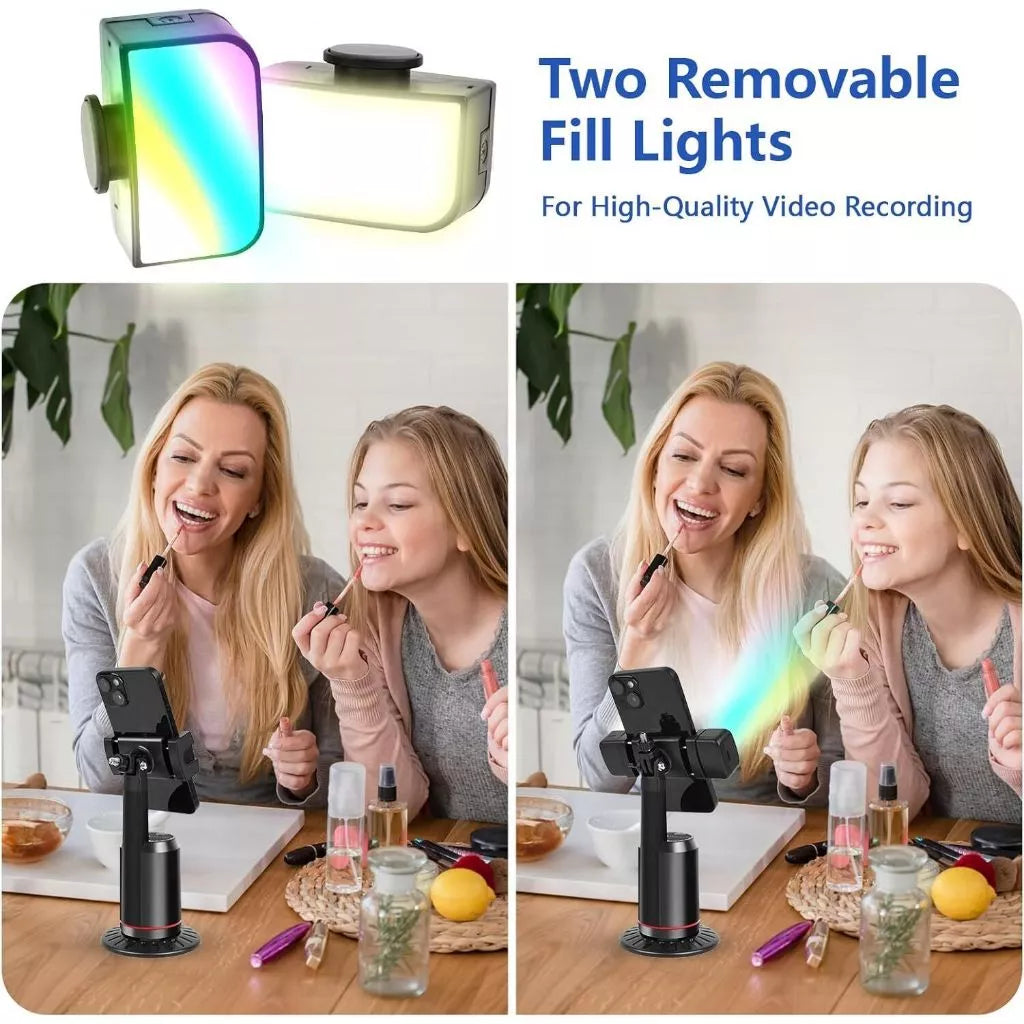 Auto Face Tracking Tripod 360° Rotating Gimbal Stabilizer Tripod