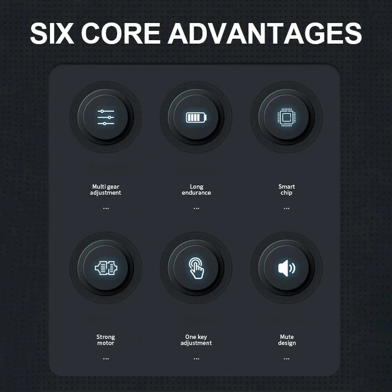 Portable 4 Heads Massager Professional Muscle Relaxation