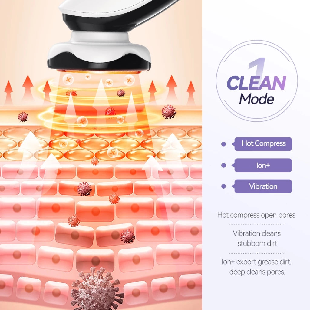 EMS Face Massager Multi-Polar Skin Firming V Shape Red Blue LED Light Therapy Face