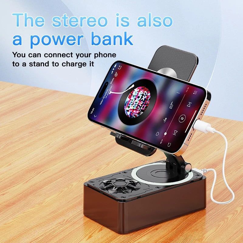 3-in-1 Bluetooth Wireless Speaker Phone Power Bank & 360 degree Foldable Phone Stand