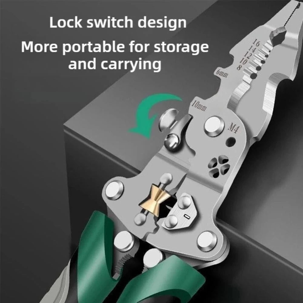 18 In 1 Foldable Pliers Wire Stripper