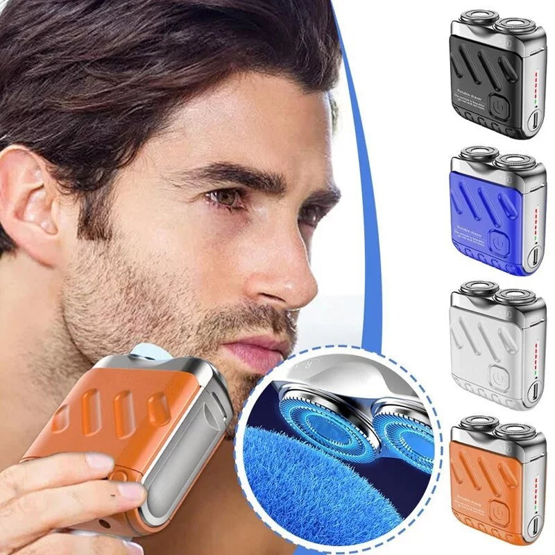 New Mini Electric Portable Dual Blade Electric Shaver