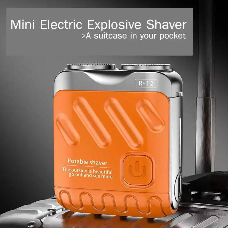 New Mini Electric Portable Dual Blade Electric Shaver