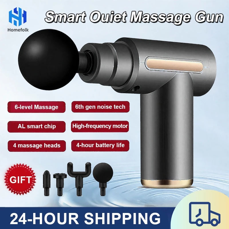 Portable 4 Heads Massager Professional Muscle Relaxation