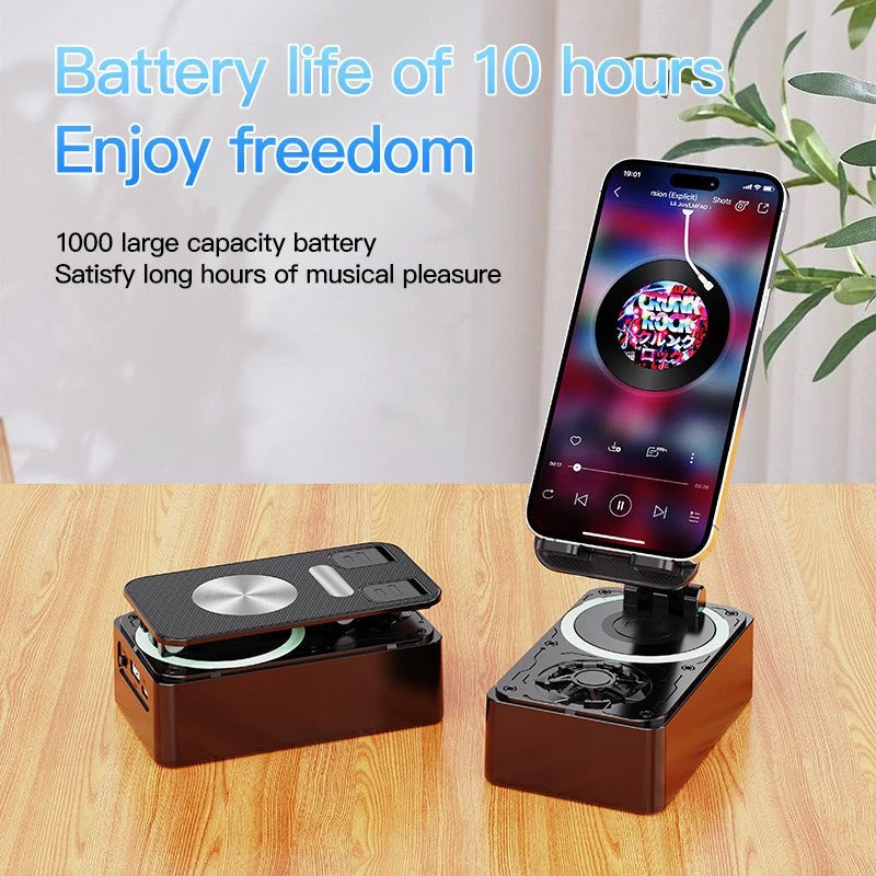 3-in-1 Bluetooth Wireless Speaker Phone Power Bank & 360 degree Foldable Phone Stand