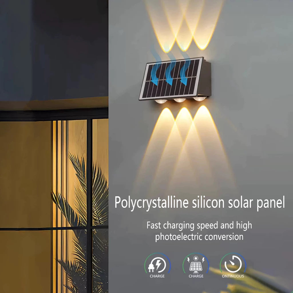 Solar Wall Lights Outdoor Solar Fence Lights Solar Powered Solar Outdoor Lights Waterproof