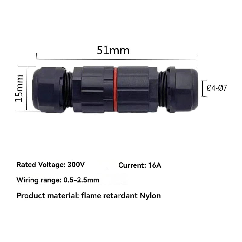 Waterproof Connector Electrical Wire Cable