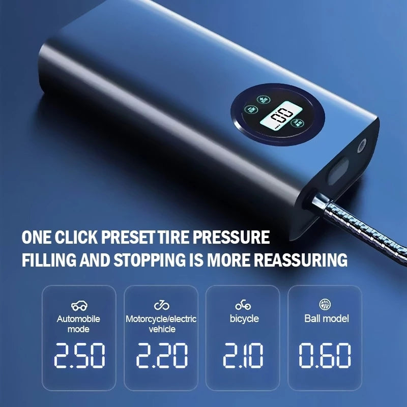 Portable Tire Inflator and Air Compressor - Wireless Digital Version