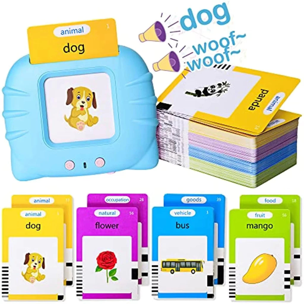 112 Cards Portable Flash Card Reader Early Education Pronunciation Oral learning Card Machine Kids Educational