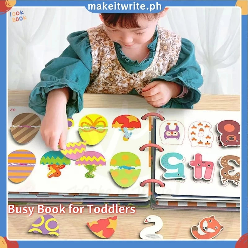 Baby Busy Book – Montessori Quiet Book for Early Learning & Toddler Activities