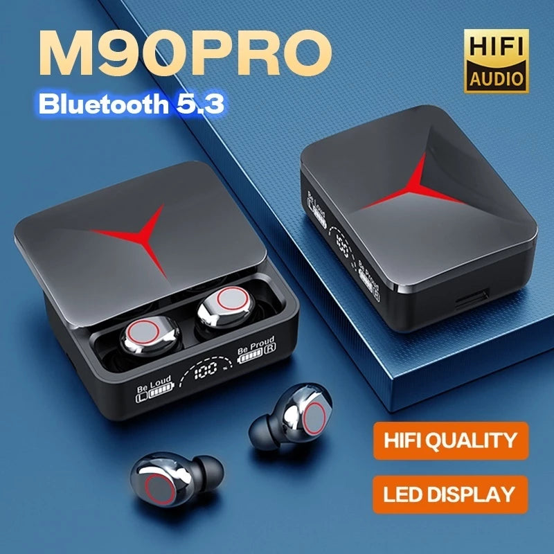 Bluetooth Earphone M90 With LED Power Display Power Bank