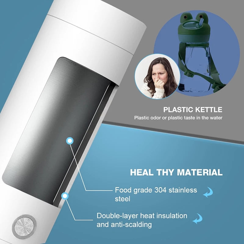 Portable Electric Automatic Thermos Tumbler Water Heater