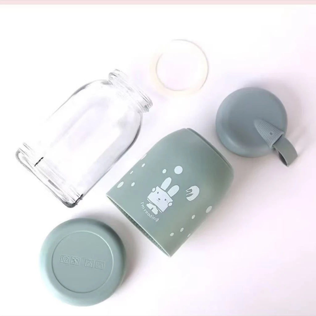 BUY 1 TAKE 2 Lunch Box Thermal Insulation Lunch bag and Glass Tumbler