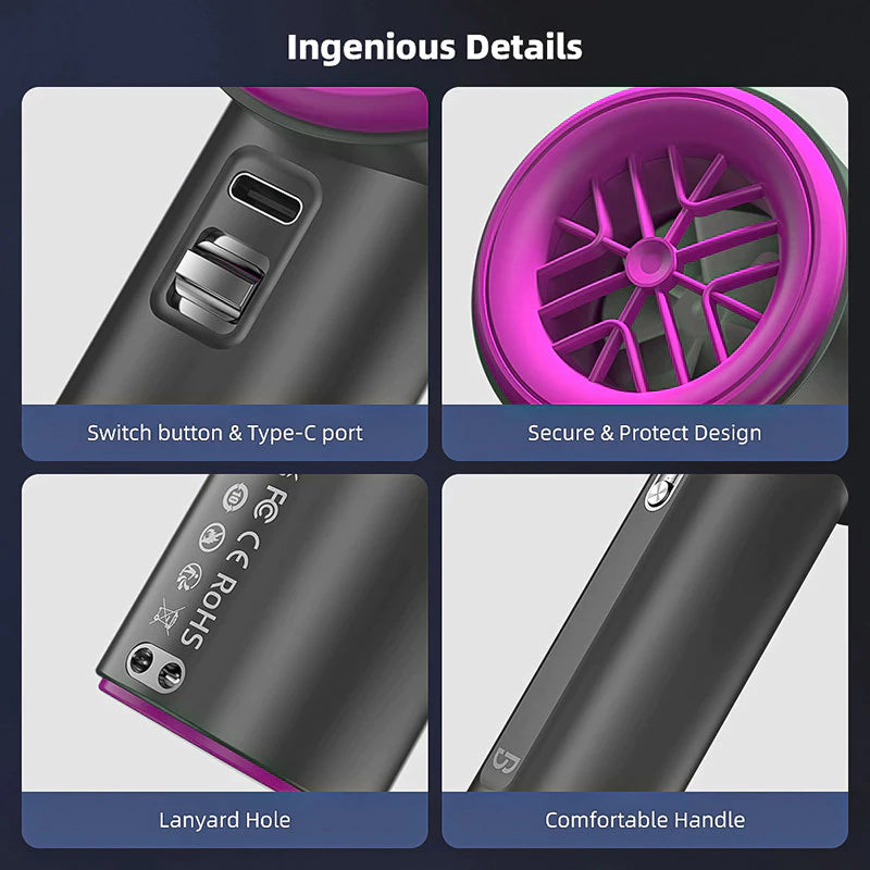 Turbo Jet Rechargeable Mini Fan