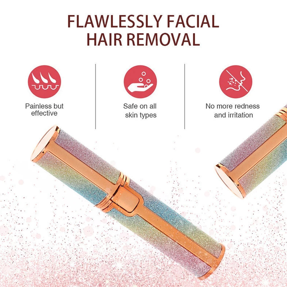 Upgraded 2-in-1 USB Rechargeable Automatic Eyebrow Trimmer Multi-functional Hair removal