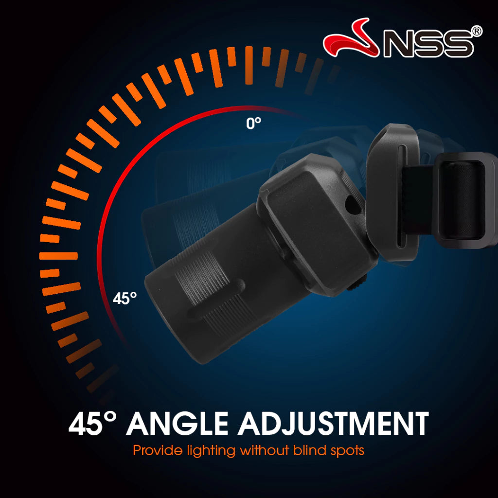 NSS Rechargeable Adjustable Telescopic Waterproof Headlight