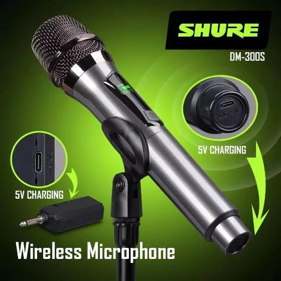 DM-300s Wireless Microphone Portable Receiver Box/free Rechargeable battery Audio