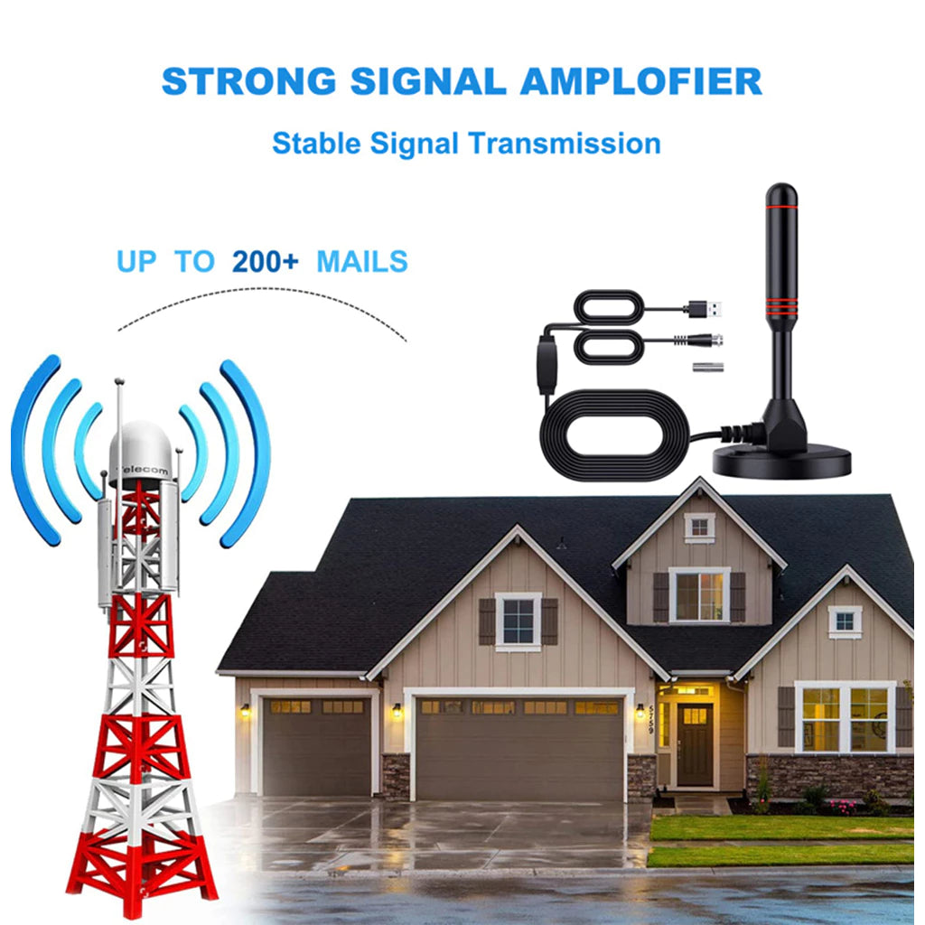 HD Digital Indoor Amplified Tv Antenna Ultra Hdtv With Amplifier