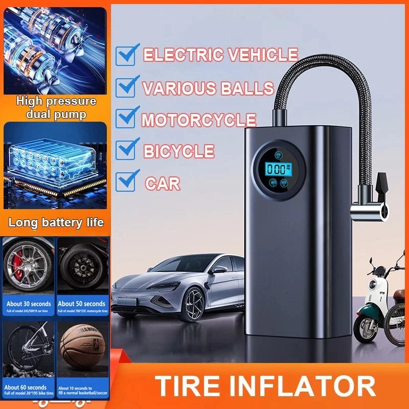 Portable Tire Inflator and Air Compressor - Wireless Digital Version