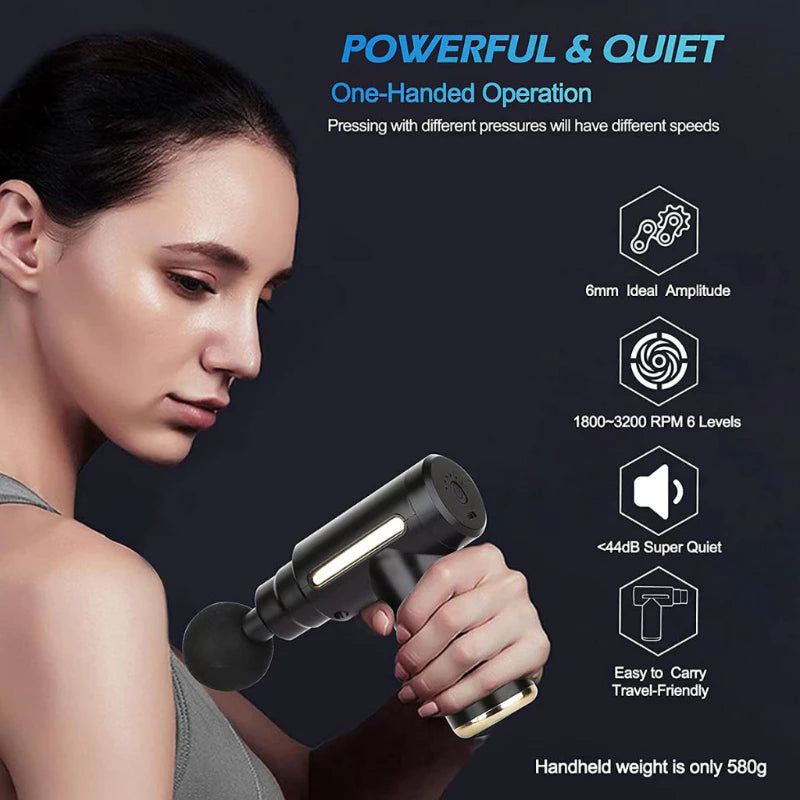 Portable 4 Heads Massager Professional Muscle Relaxation
