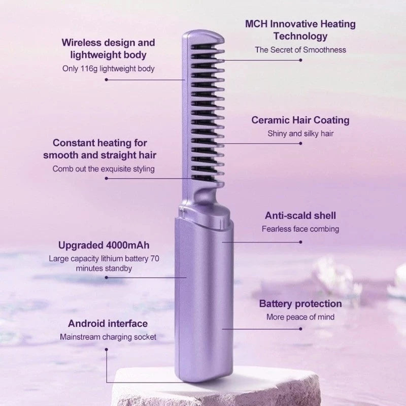 2-in-1 Wireless Hair Styler