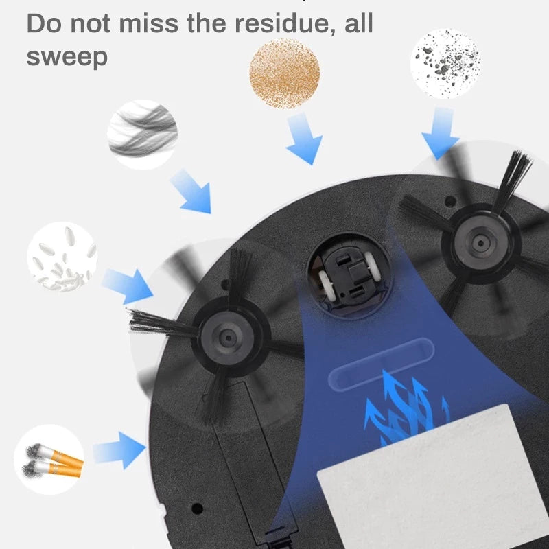 4-in-1 Upgraded Rechargeable Sweeping Machine Mopping Smart Automatic Cleaning Robot