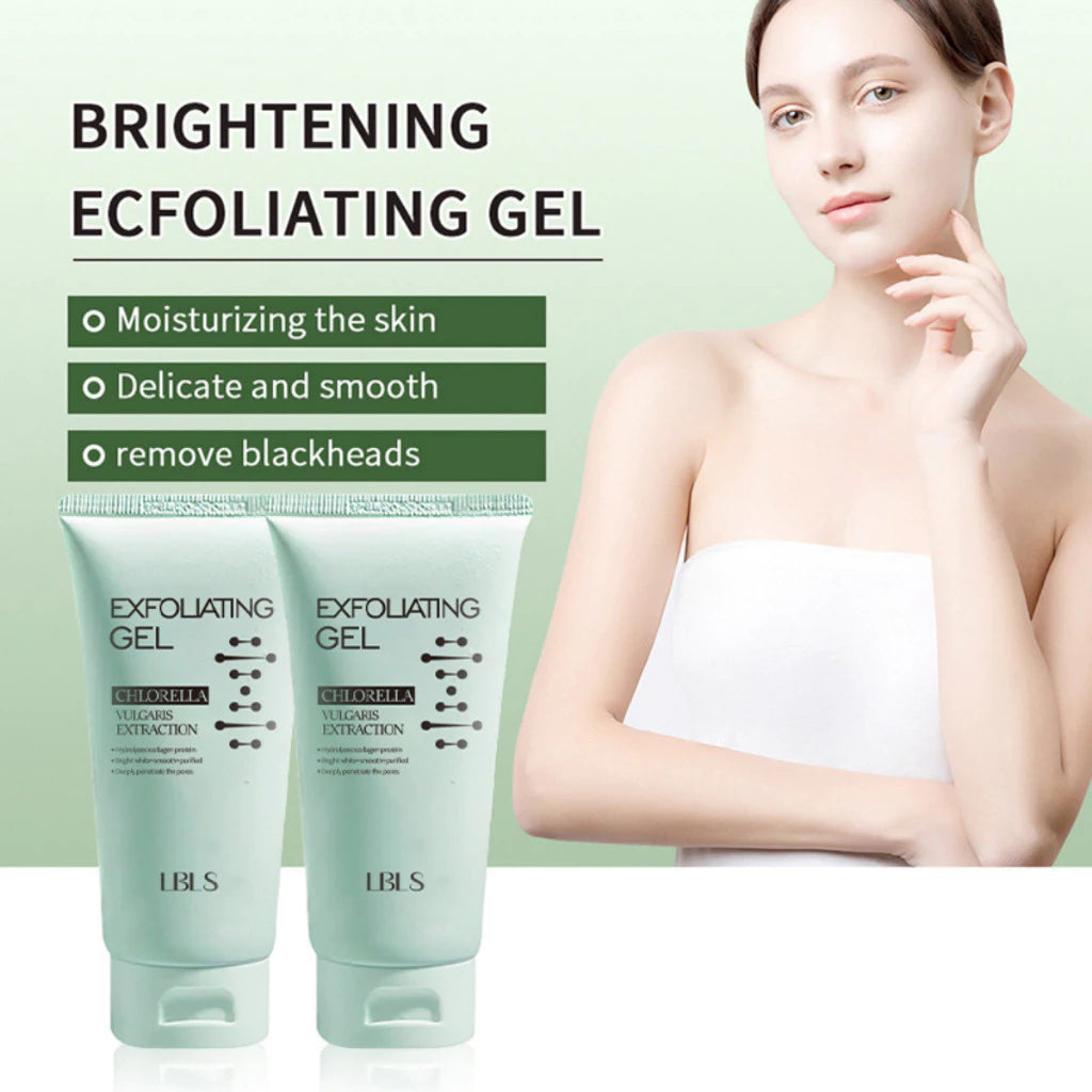 Brightening Skin Exfoliating Gel Chlorella Vulgaris Extraction for Gentle Cleansing
