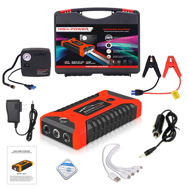 Portable Car Jump Starter Emergency Power Bank Rechargeable Battery