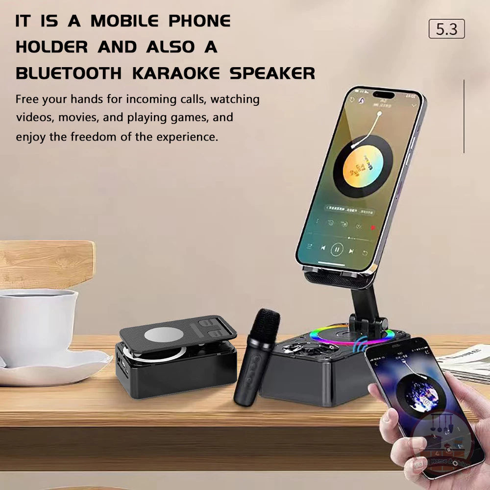 4 in 1 mobile phone stand speaker w/ mic