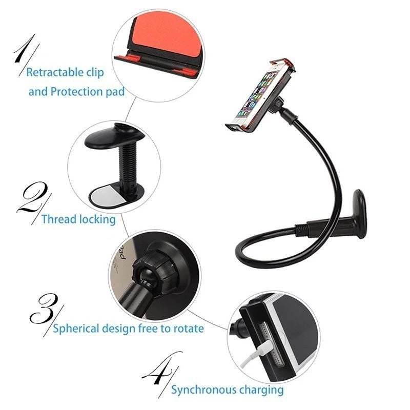Flexible Lazy Pod Stand Mount Mobile Phone Holder