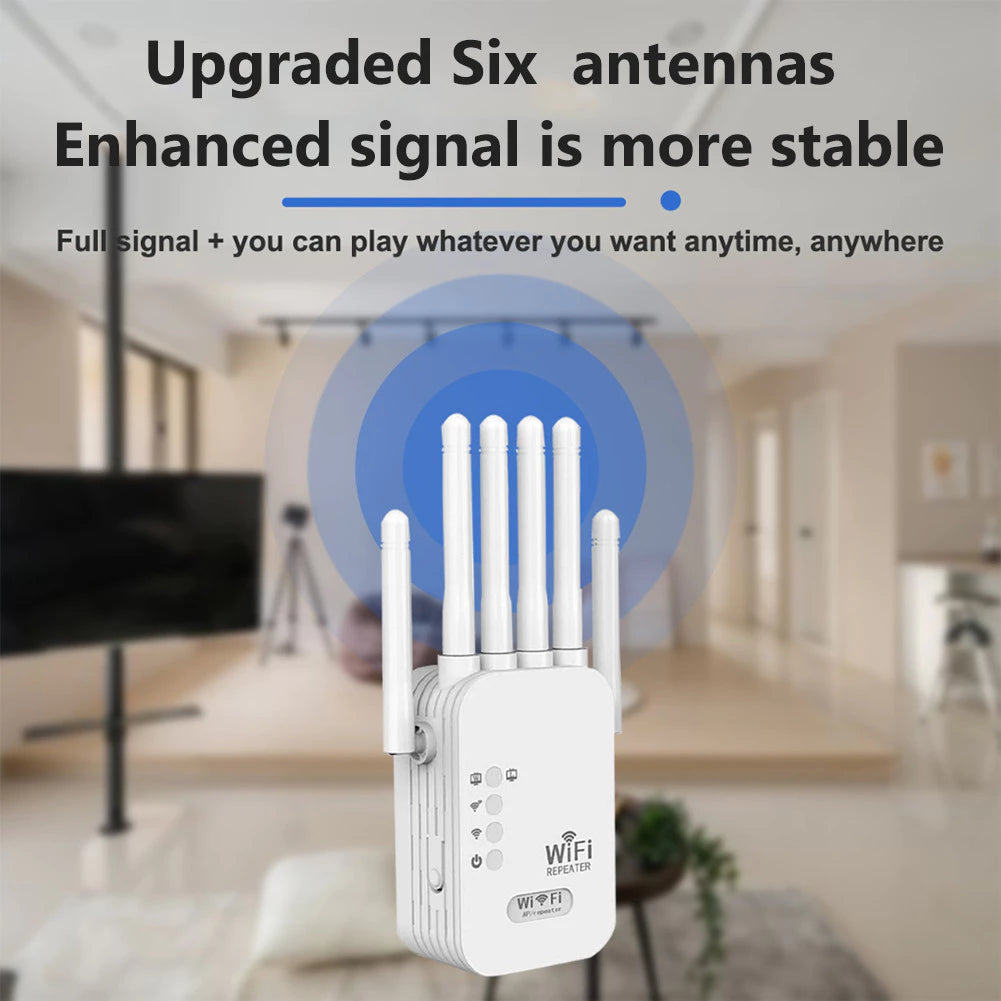 6 antenna Ultra-Fast Wireless WiFi Repeater Signal Amplifier