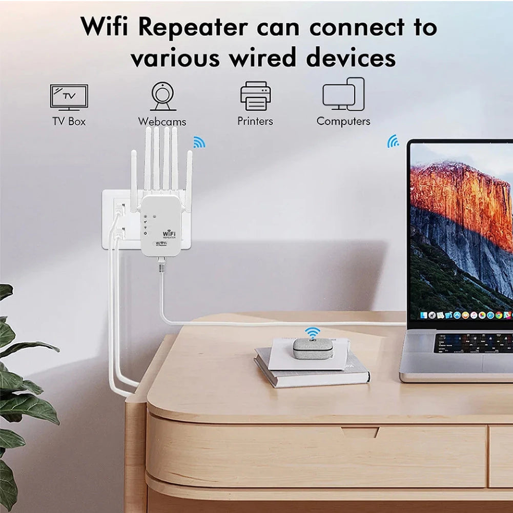6 antenna Ultra-Fast Wireless WiFi Repeater Signal Amplifier