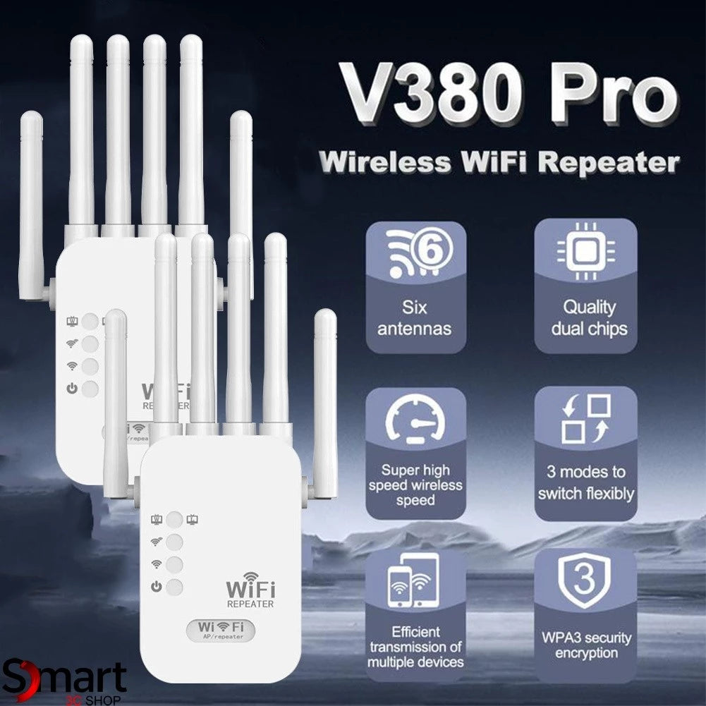 6 antenna Ultra-Fast Wireless WiFi Repeater Signal Amplifier
