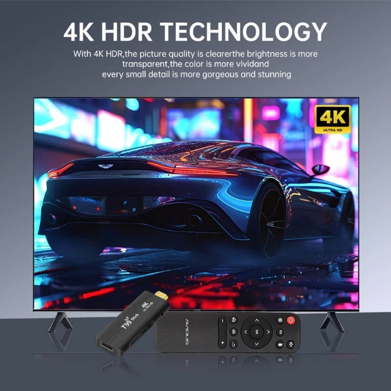 Android TV Stick 4K Ultra HD TV BOX Turns TV into Smart TV