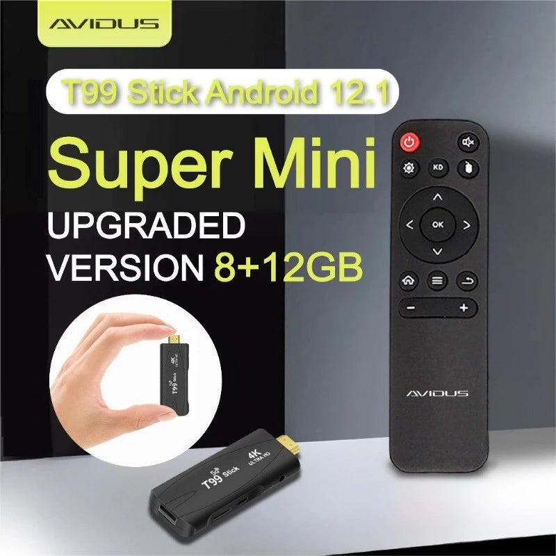 Android TV Stick 4K Ultra HD TV BOX Turns TV into Smart TV