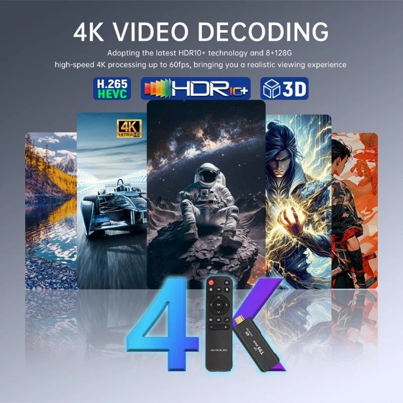 Android TV Stick 4K Ultra HD TV BOX Turns TV into Smart TV