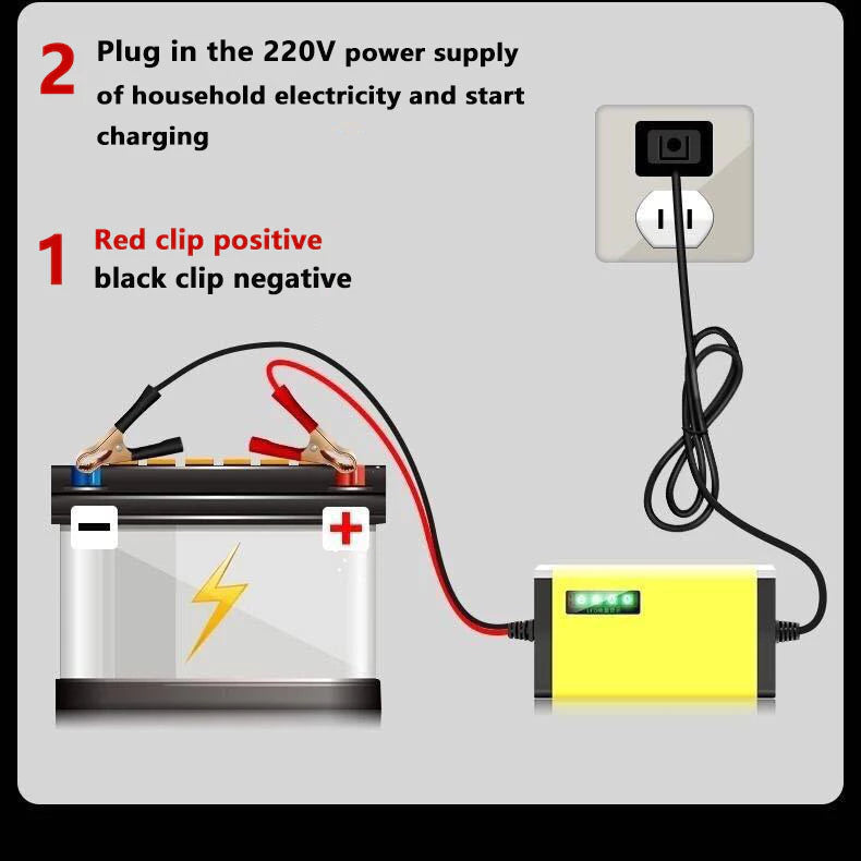 Smart Battery Motorcycle Charger