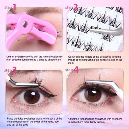 100 FALSE-EYELASHES-SET