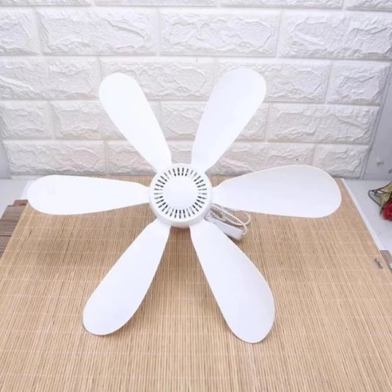 Portable USB Ceiling Fan with - 6 Blades