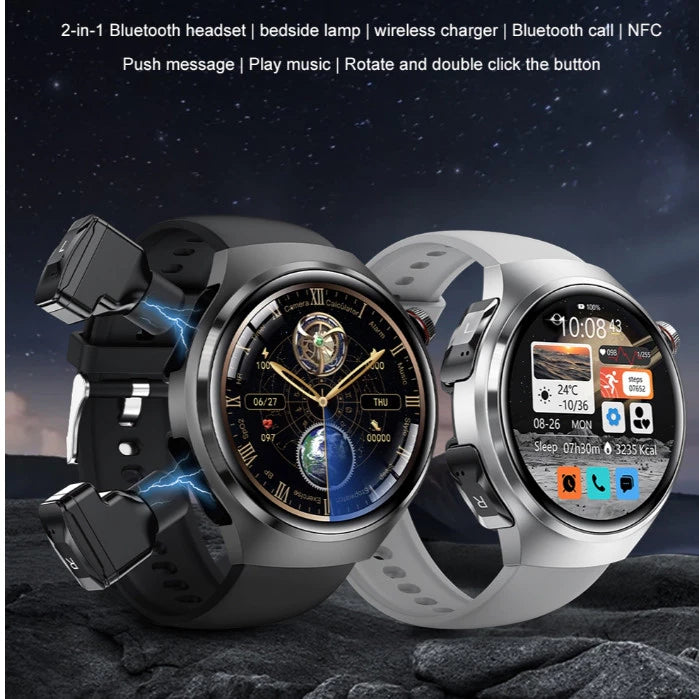 2 IN 1 - T92 Bluetooth Smart Watch TWS Headphones