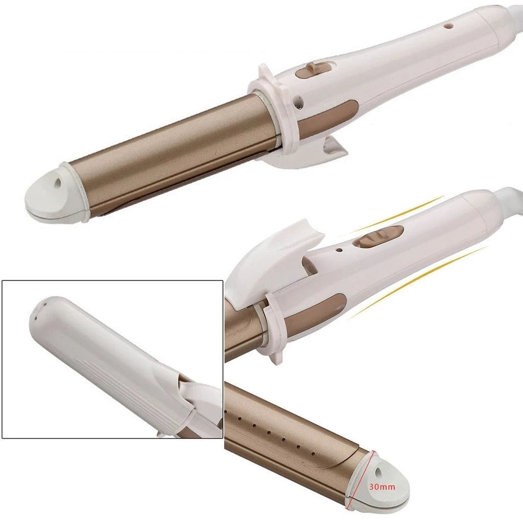 2 in 1 Hair Straightener And Curler Iron Brown