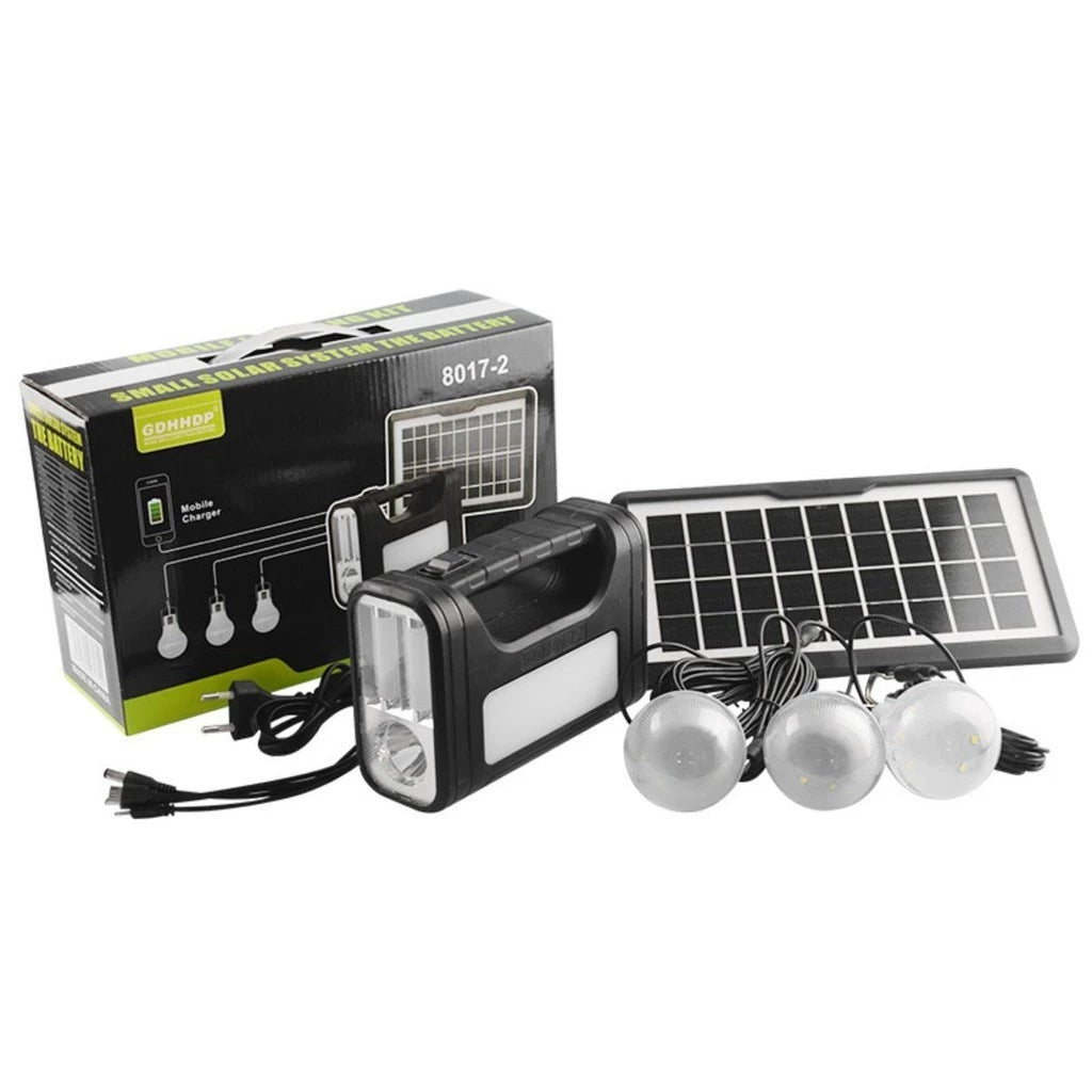 GD-8017 Brighter Than Ever Solar Lighting System Kit
