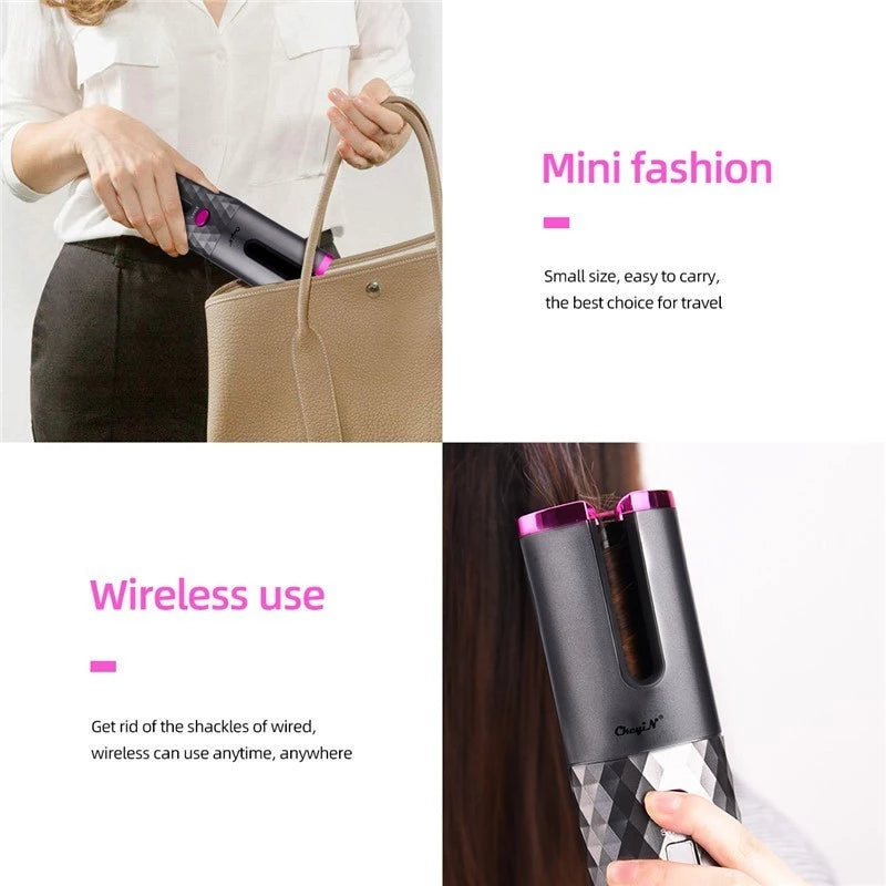 PORTABLE USB RECHARGEALBE HAIR CURLER